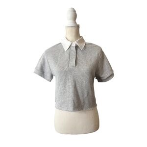 TWENTY Montreal Cropped Polo Sweatshirt